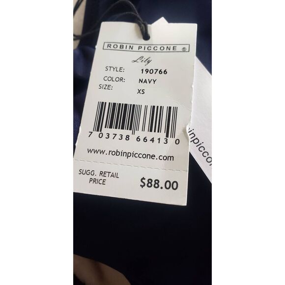 ROBIN PICCONE LILY NAVY BIKINI BOTTOMS NWT - Picture 2 of 8